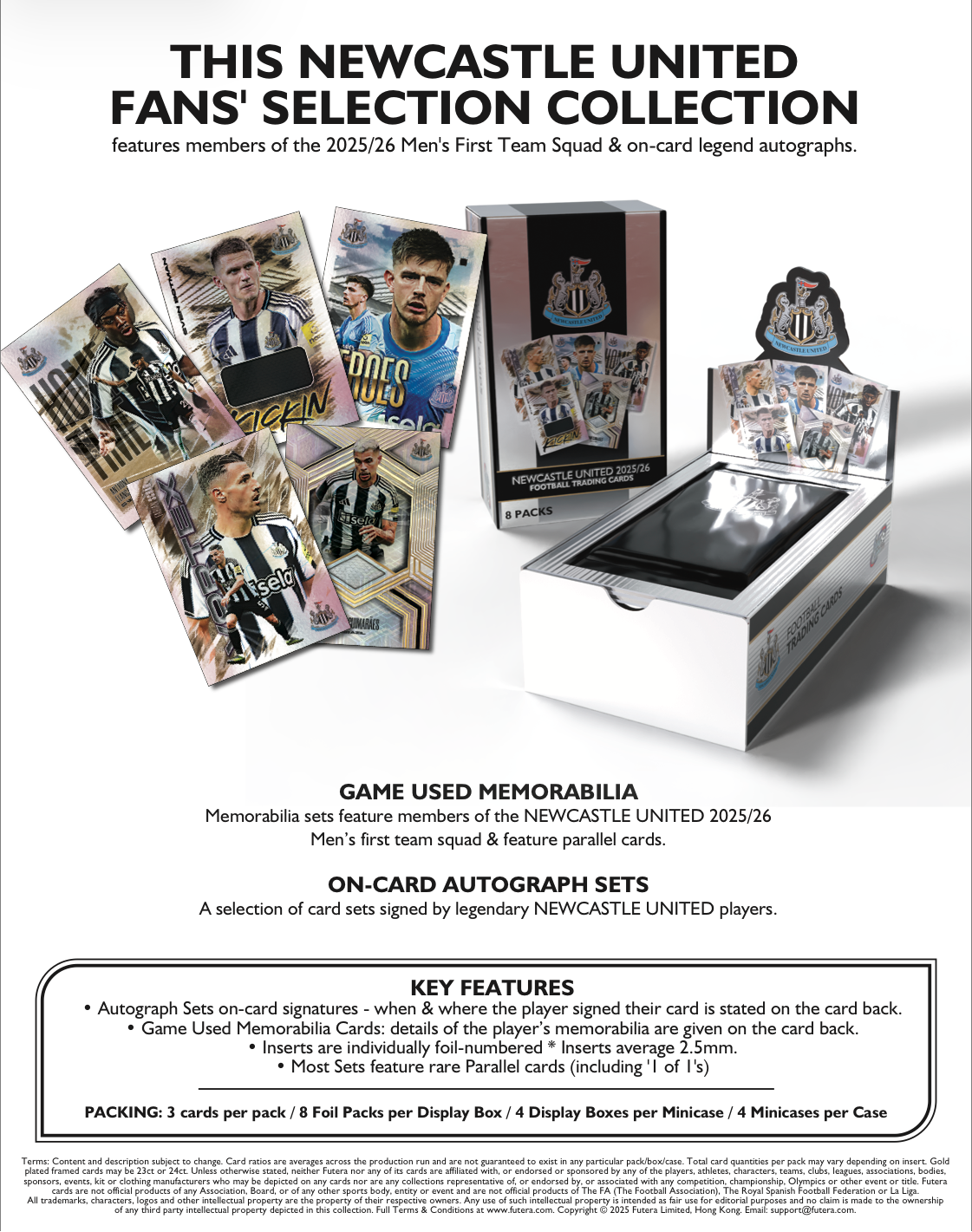 Futera Fans Selection - Newcastle United 2025/26 - Hobby Box