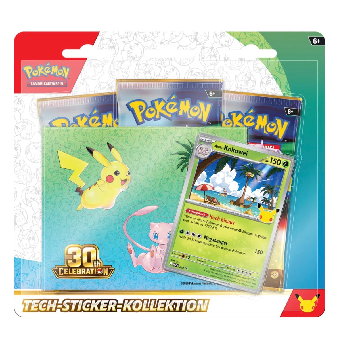 Pokémon - 30 Jahre Tech-Sticker-Kollektion (DE)