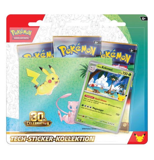 Pokémon - 30 Jahre Tech-Sticker-Kollektion (DE)